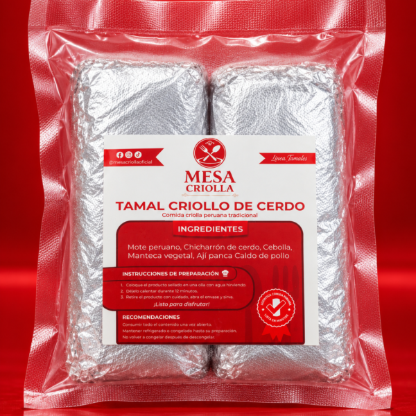 Tamal Criollo Cerdo