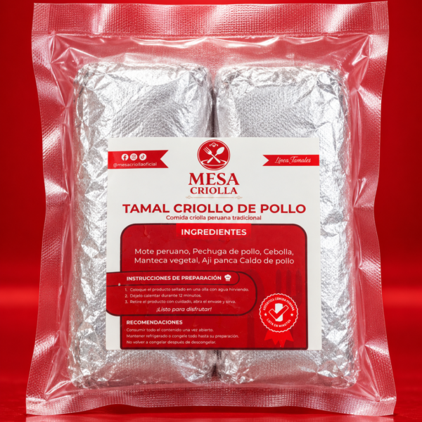 Tamal Criollo Pollo