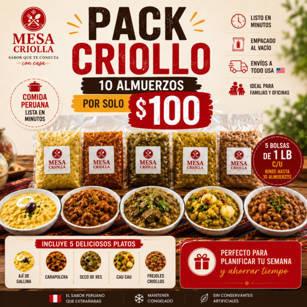 1. Pack Mesa Criolla