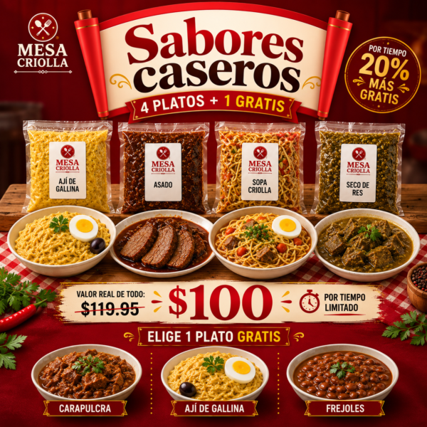 2. Pack Sabores Casero