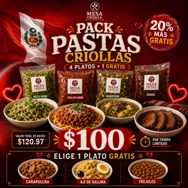 3. Pack Pastas Criollas